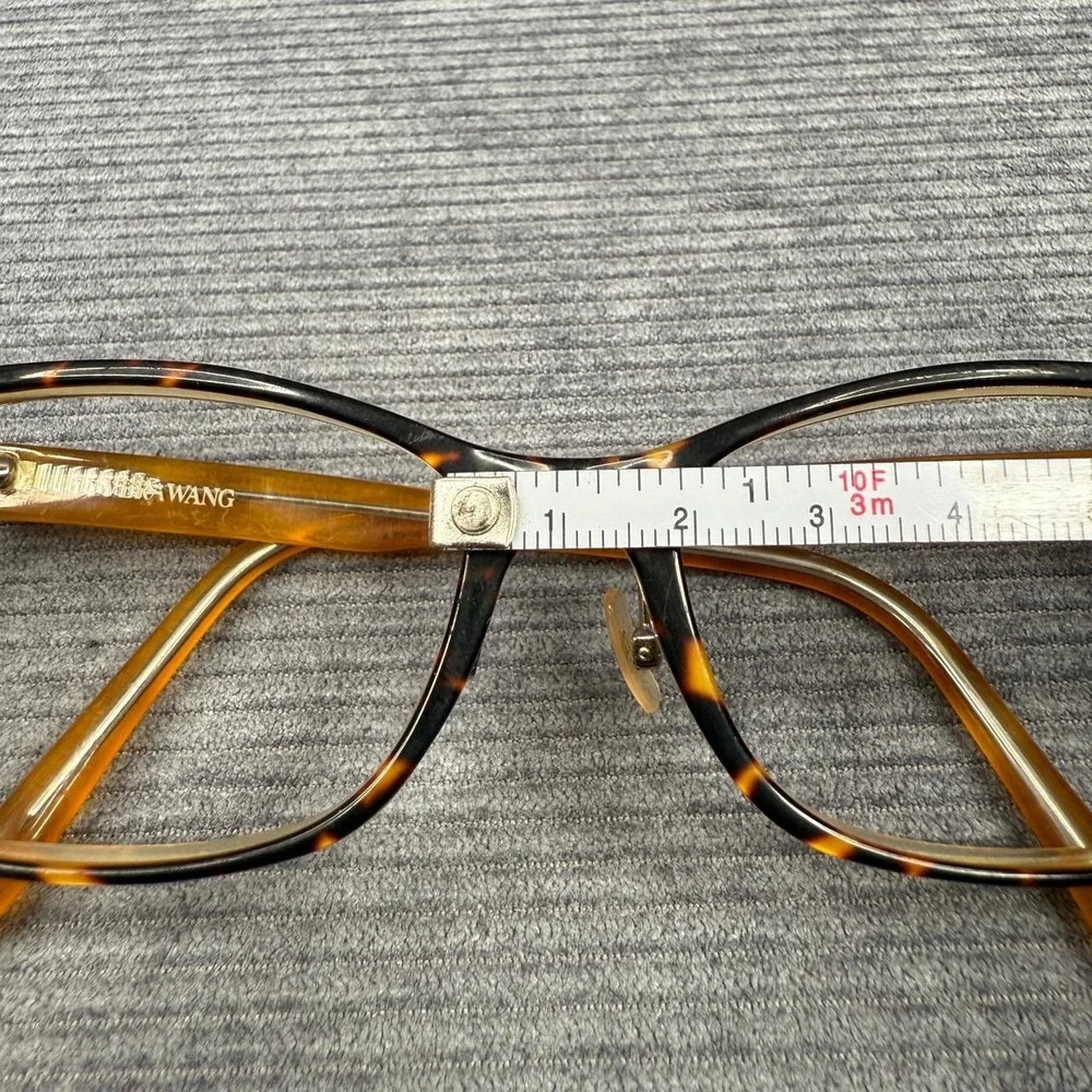 Vera Wang VA20 TI Y2k Eyeglasses Framesq Tortoise Amber Cat Eye Frames 56-16-140
